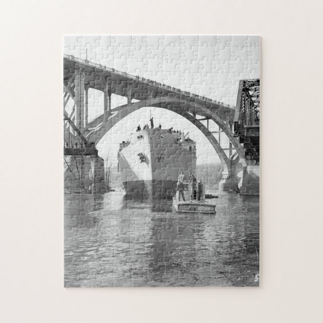The Agawam under Mendota Bridge 252 piece Jigsaw Puzzle (Vertical)