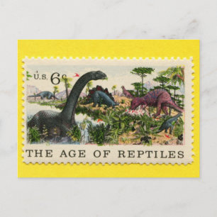 The Age of Reptiles 1970 Postcard