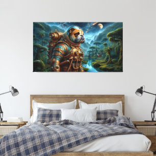 THE AGE OF STEEL-BULL DOG 4 CANVAS PRINT