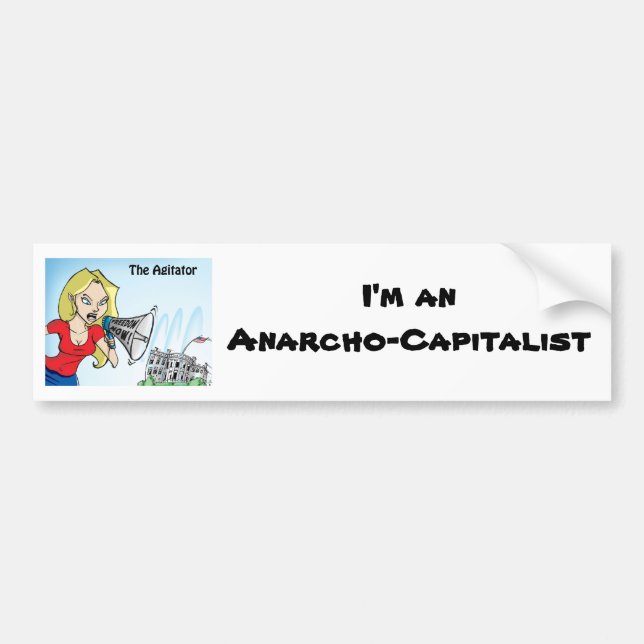 The Agitator Anarcho Bumper Sticker (Front)