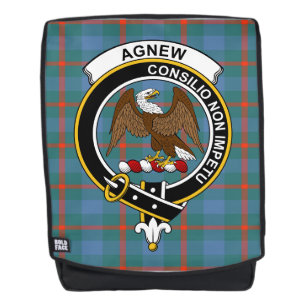 The Agnew Ancient Clan Crest Tartan Pla Backpack