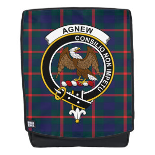 The Agnew Clan Crest Tartan Plaid Backpack