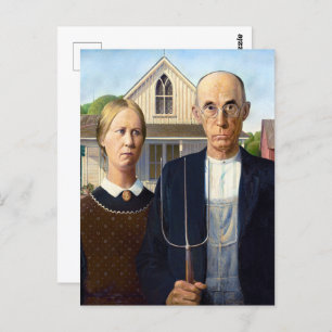 The Agricultural Spirit,Grant Wood American Gothic Postcard