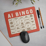 The AI Bingo Mouse Pad<br><div class="desc">Searching for the perfect office gift that brings fun (and a touch of friendly competition) to tedious meetings? Look no further—our AI Buzzword Bingo Mousepad transforms every jargon-filled conference into an entertaining game of mental bingo! The eye-catching coral-red background showcases a classic bingo grid of trending AI terms—from “Deepfake” and...</div>