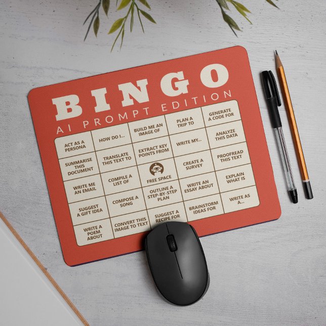 The AI Bingo - Prompt edition - Make your own Mouse Pad (Creator Uploaded)
