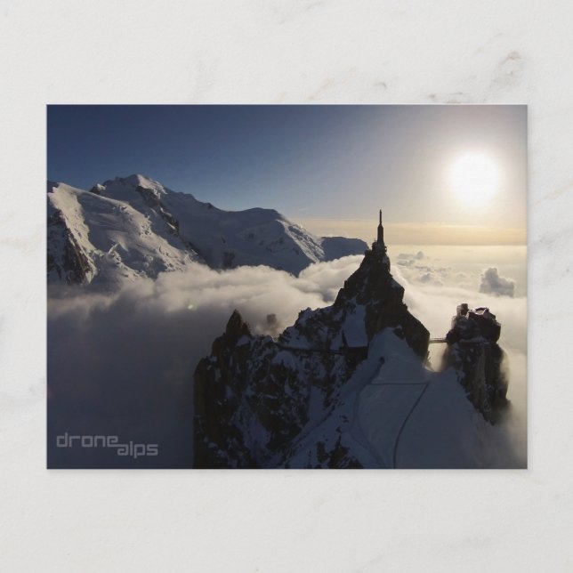 The Aiguille du Midi and Mont Blanc Postcard (Front)