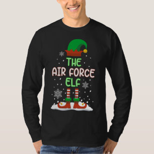The Air Force Elf Funny Family Matching Christmas  T-Shirt