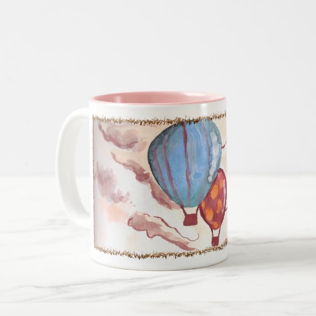 The Air I Breathe by AnyaC Two-Tone Coffee Mug (Front Left)