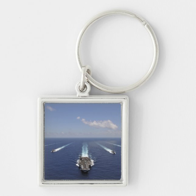 The aircraft carrier USS Abraham Lincoln Key Ring (Front)