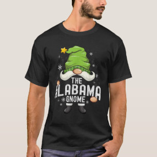 The Alabama Gnome Matching Christmas Pajama T-Shirt