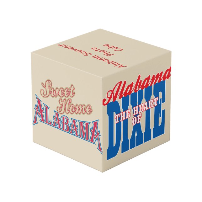 The Alabama Souvenir Cube (Back Angled)