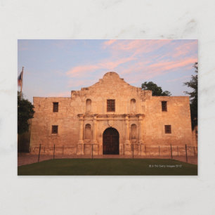 The Alamo Mission in modern day San Antonio, 2 Postcard