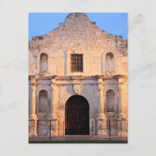 The Alamo Mission in modern day San Antonio, Postcard