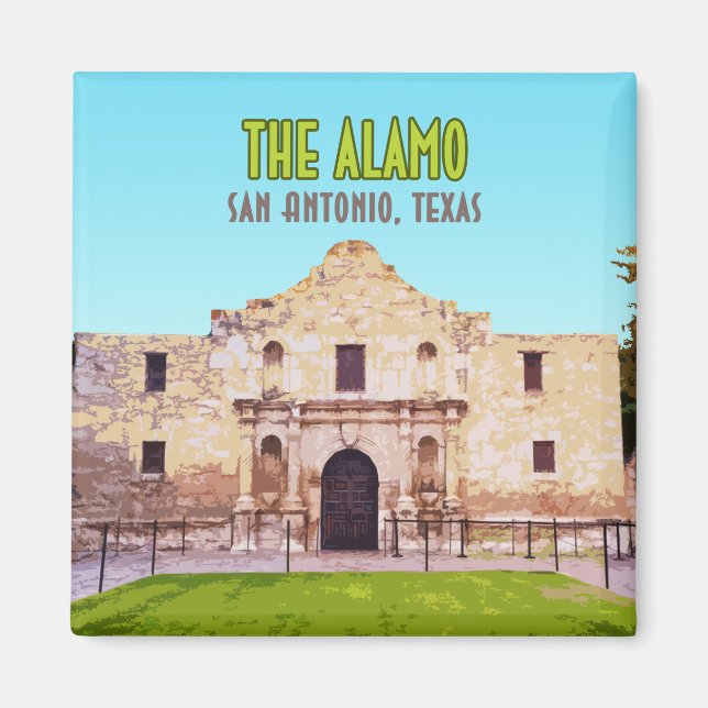 The Alamo Mission San Antonio Texas Magnet (Front)