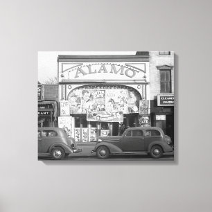 The Alamo Movie Theatre, 1937 Canvas Print