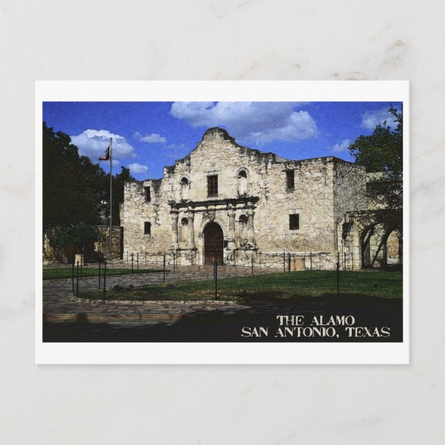 The Alamo Postcard (Front)