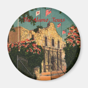 The Alamo Vintage Texas Magnet