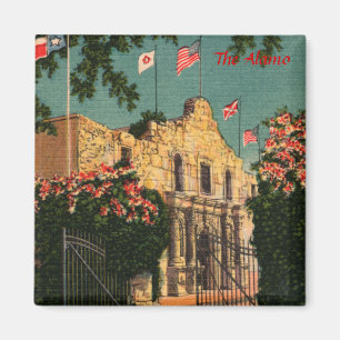 The Alamo Vintage Texas Magnet