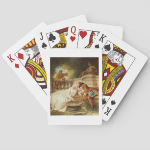 The Alarm, 1723 (oil on canvas) Playing Cards
