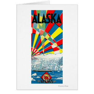 The Alaska Line Steamship Poster