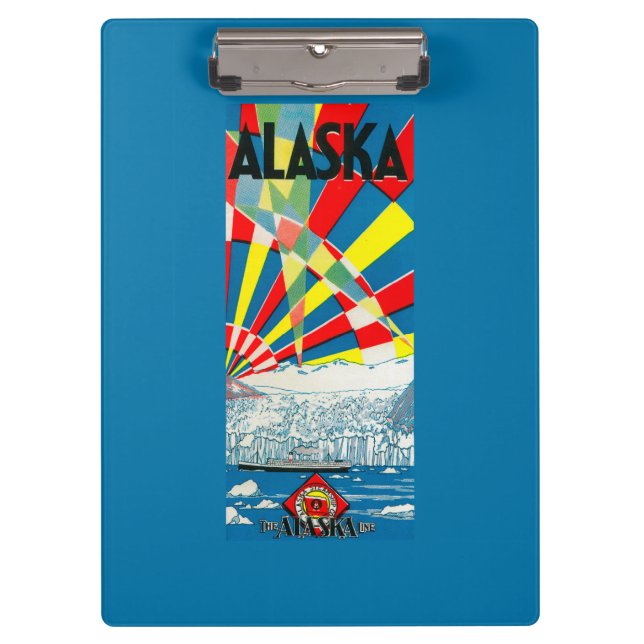 The Alaska Line Steamship Poster Clipboard (Front)