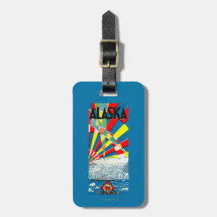 The Alaska Line Steamship Poster Luggage Tag