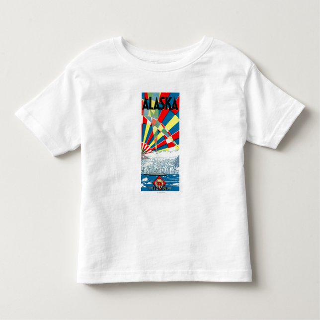 The Alaska Line Steamship Poster Toddler T-Shirt (Front)