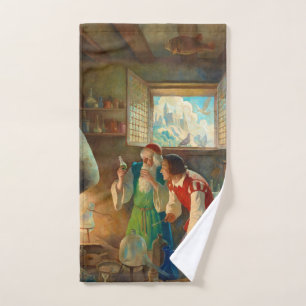 The Alchemist by Newell Convers Wyeth Hand Towel