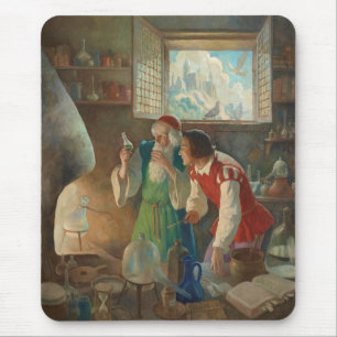 The Alchemist, c. 1937 by N.C. Wyeth Mouse Pad
