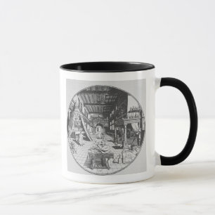 The Alchemist in his Laboratory, from 'Amphitheatr Mug
