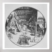 The Alchemist in his Laboratory, from 'Amphitheatr