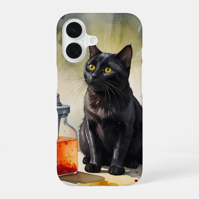 The Alchemist’s Cat iPhone 16 Case (Back)