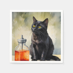 The Alchemist’s Cat Napkin