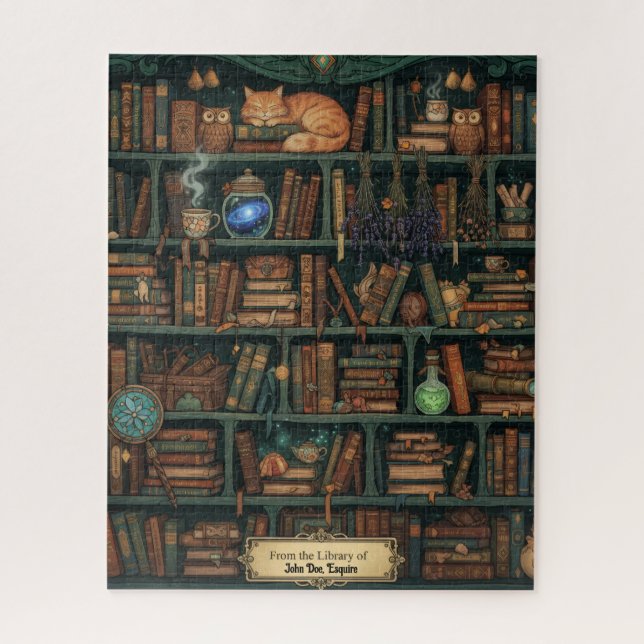 The Alchemist's Personalized Library | Maximalist  Jigsaw Puzzle (Vertical)