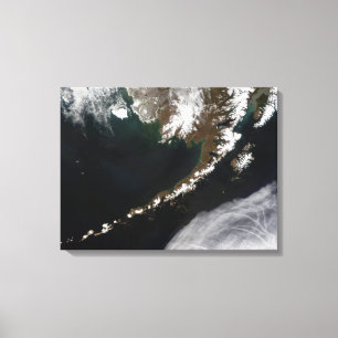 The Aleutian Islands and the Alaskan peninsula Canvas Print