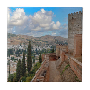The Alhambra Fortress Granada Spain Europe Tile