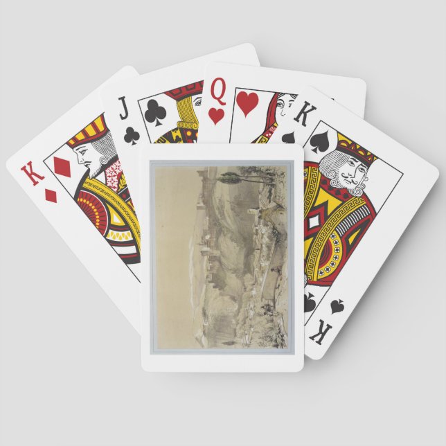 The Alhambra from the Albay, from 'Sketches and Dr Playing Cards (Back)