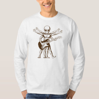 The alien playing an electric guitar. T-Shirt