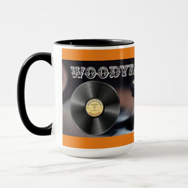 The All New Original WoodyFaz Records Java Mug (Left)