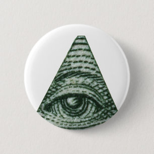 The All Seeing Eye 6 Cm Round Badge