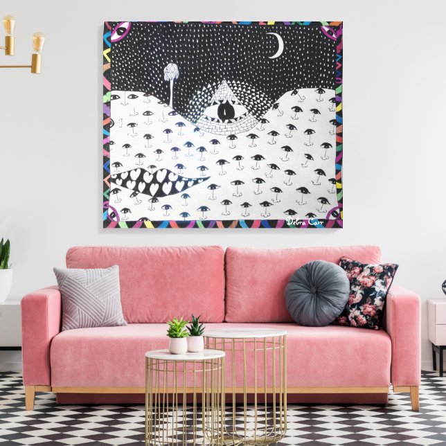 The All Seeing Eye- Canvas Print (Insitu(LivingRoom))