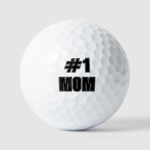 The All-Star Mom Number One Varsity College Font Golf Balls