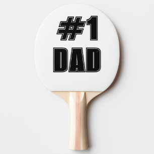 The All-Star Number 1 DAD Varsity Font Ping Pong Paddle