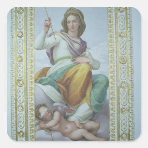The Allegory of Chastity (fresco) Square Sticker