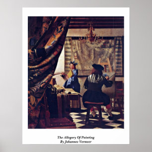 The Allegory Of Painting By Johannes Vermeer Poster