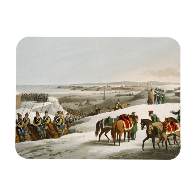 The Allies before Dantzic in Winter, engraved by M Magnet (Horizontal)