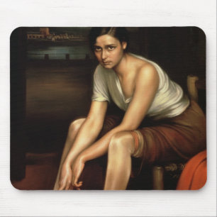 The Alluring Young Girl Mouse Pad