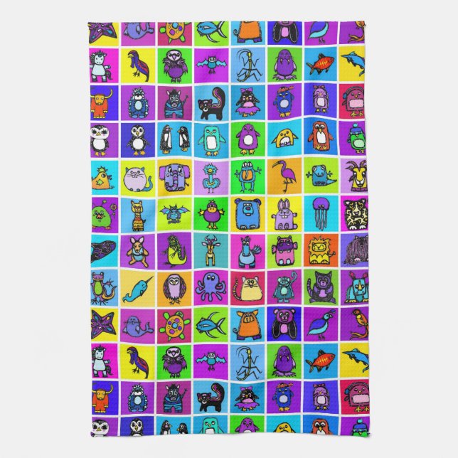 "the alphabet book" kitchen towel (Vertical)