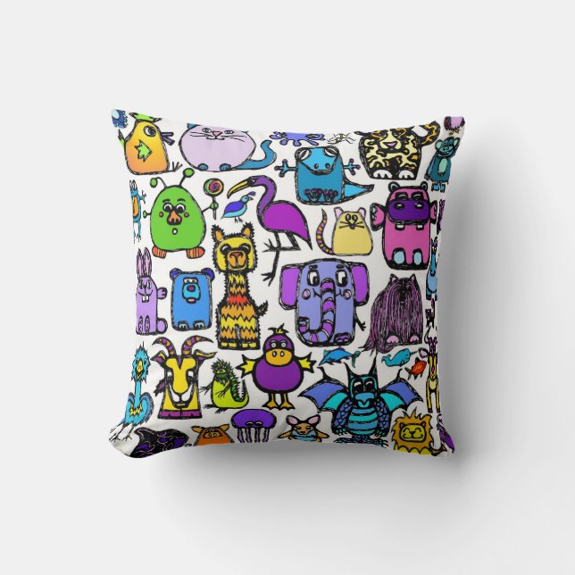 "the alphabet book" pillow (Front)