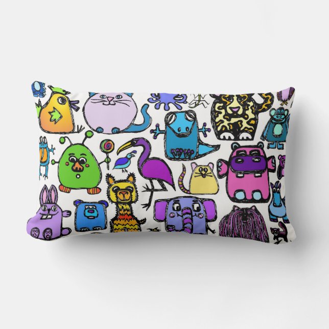 ''the alphabet book" pillow - lumbar (Front)